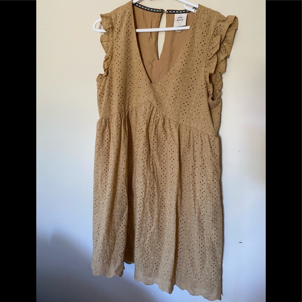 Eyelet baby doll dress